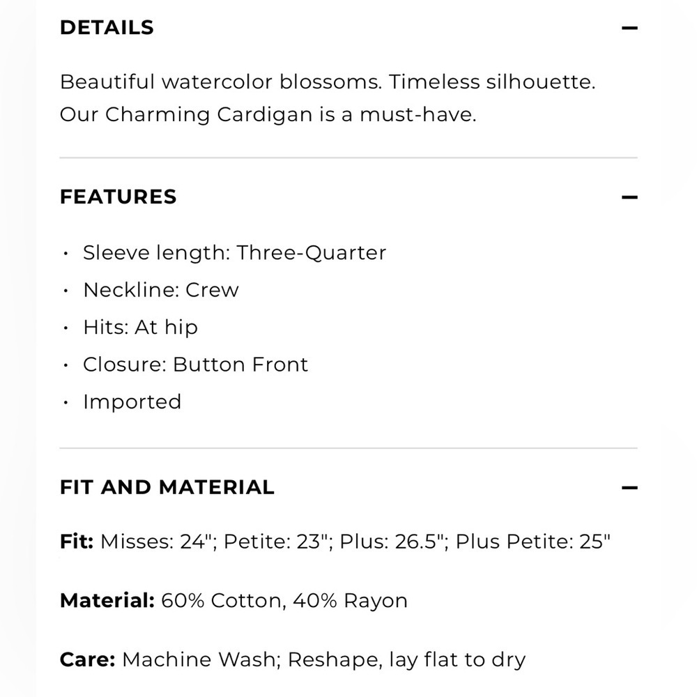 Women’s Talbots Charming Button Down Cardigan Wat… - image 14